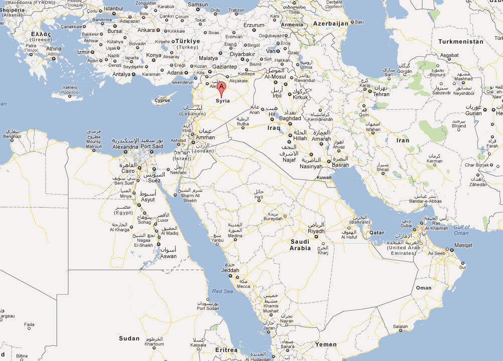 carte du monde syrie